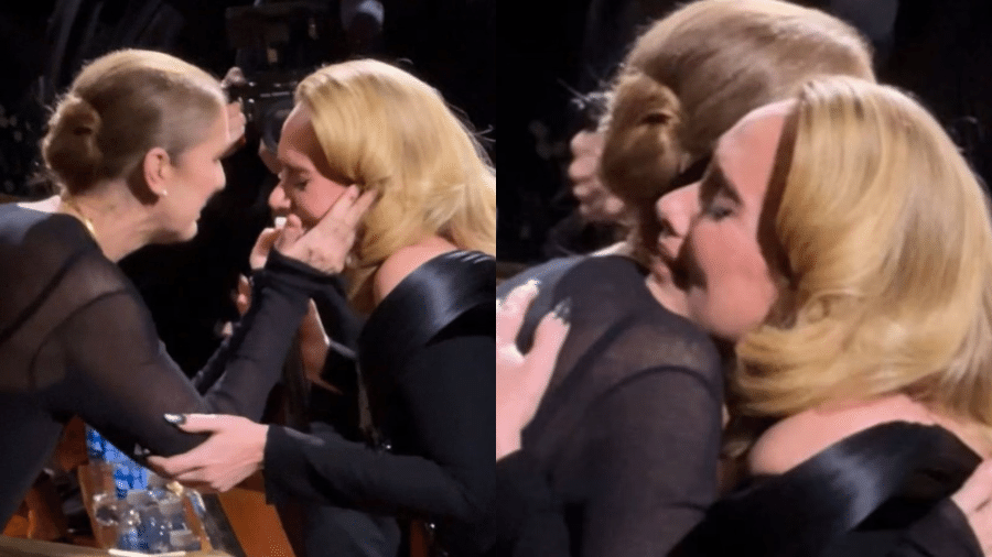 Adele caiu no choro ao ver Céline Dion em seu show