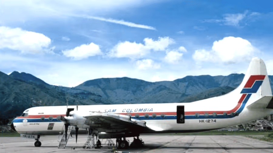 Avião da Sociedad Aeronáutica de Medellín