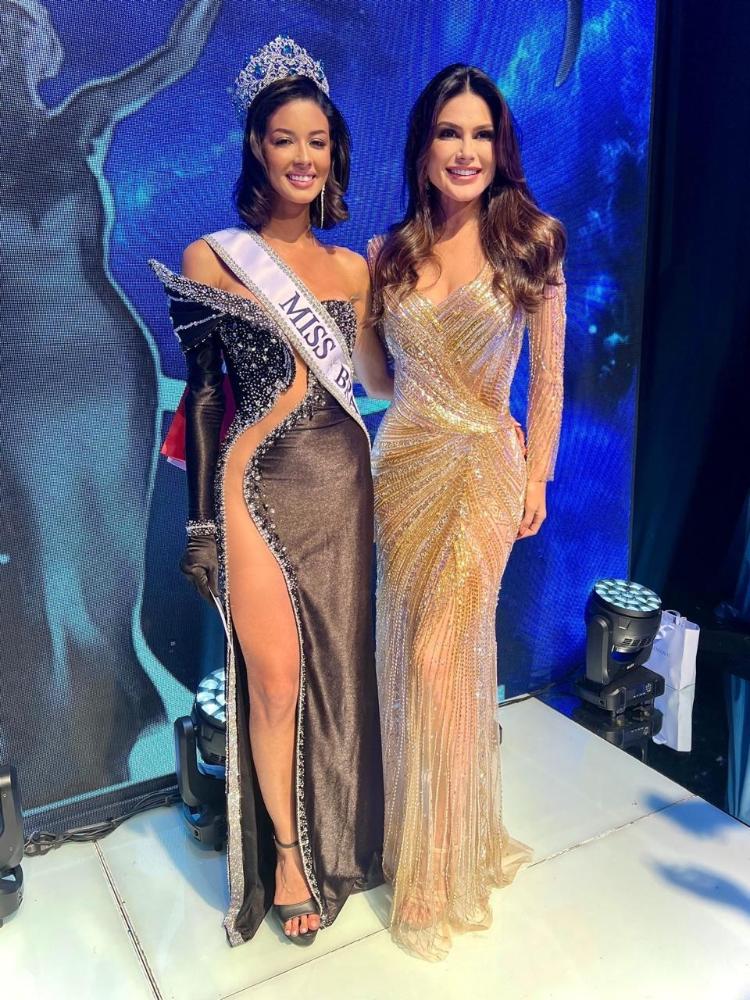 Luana Cavalcante, Miss Universe Brasil 2024, e Natália Guimarães, Miss Universe Brasil 2007