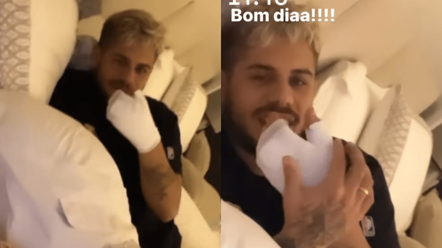 O cantor Zé Felipe cortou a mão na madrugada do Natal - Reprodução/Instagram