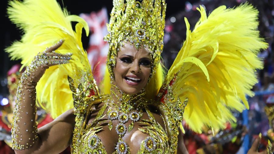 Vivi Araújo no desfile do Acadêmicos do Salgueiro no Carnaval 2024