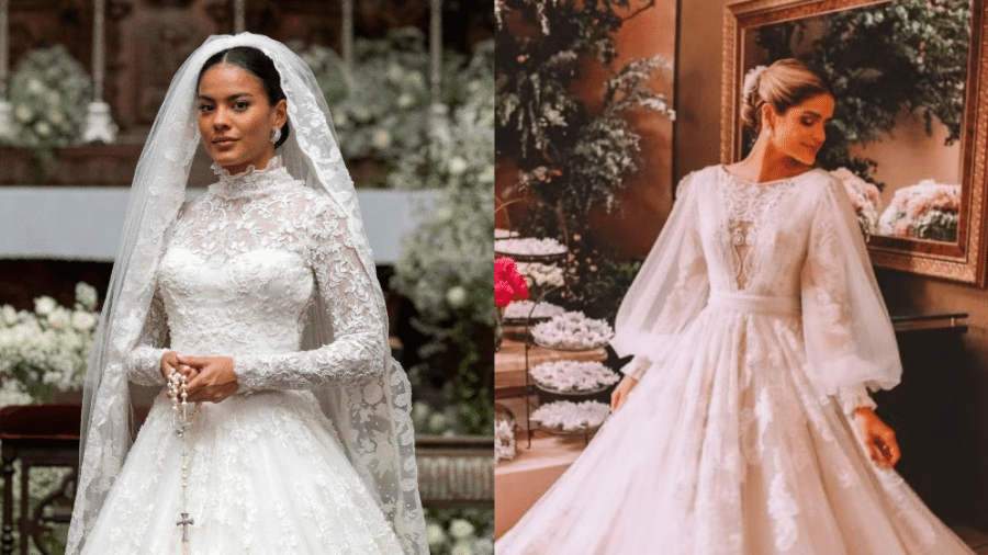 Maria de Fátima em Vale Tudo e Thássia Naves em seu casamento