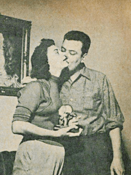 Laura Cardoso e o marido, o ator Fernando Balleroni