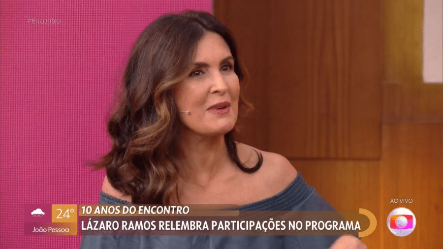 Fátima Bernardes lembrou a insegurança no refeitório da Globo no início do "Encontro" - Reprodução/TV Globo
