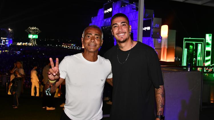 Romário e Romarinho no último dia de Rock in Rio 2024