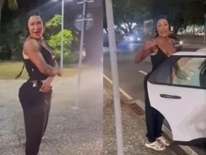 Gracyanne Barbosa larga carro no meio de avenida após ver barata 