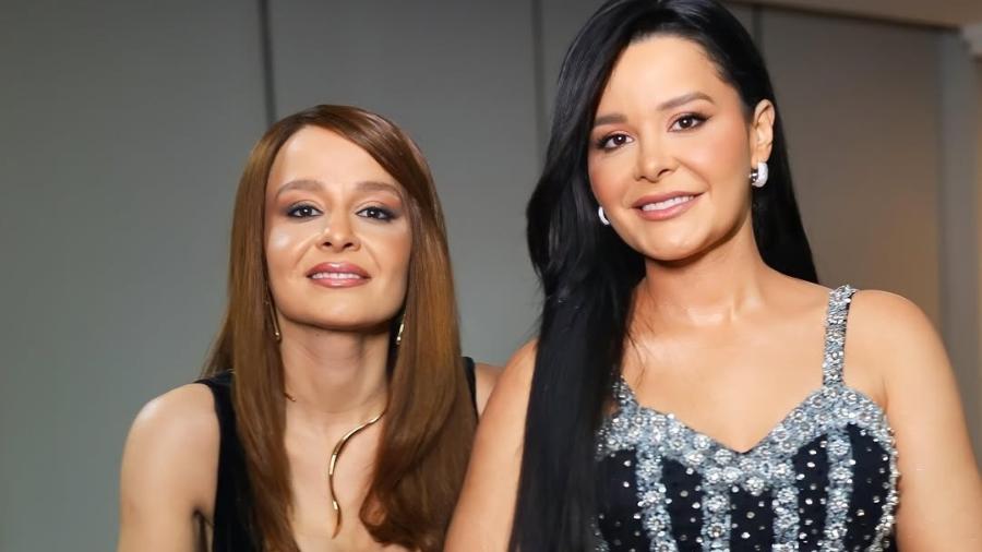Maiara e Maraisa nos bastidores de show em Goiânia Maiara e Maraisa nos bastidores de show em Goiânia