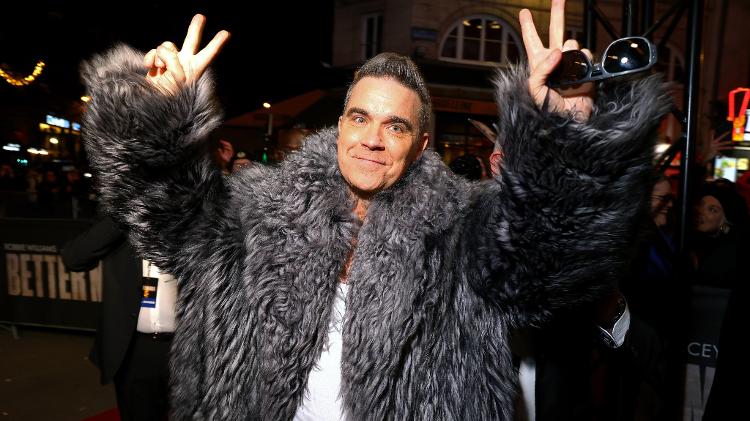 Robbie Williams na pré-estreia de 'Better Man' em Paris, na França Robbie Williams na pré-estreia de 'Better Man' em Paris, na França