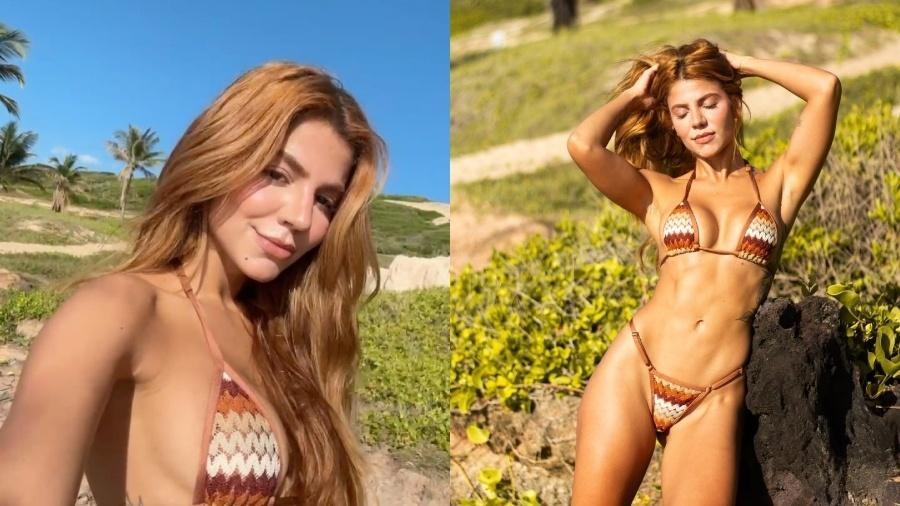 Hariany posa de biquíni e ostenta barriga trincada Hariany posa de biquíni e ostenta barriga trincada