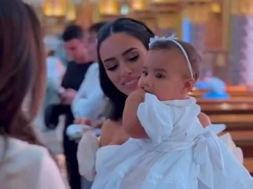 Mavie, filha de Neymar e Bruna Biancardi, é batizada em SP