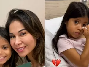 Maíra Cardi leva a filha para o hospital após susto: 'Coração apertadinho'