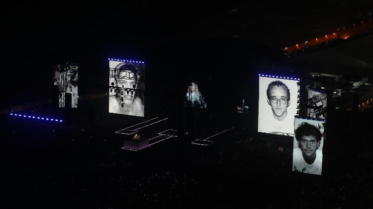 Homenageando vítimas da Aids, foto de Cazuza é exibida no show de Madonna