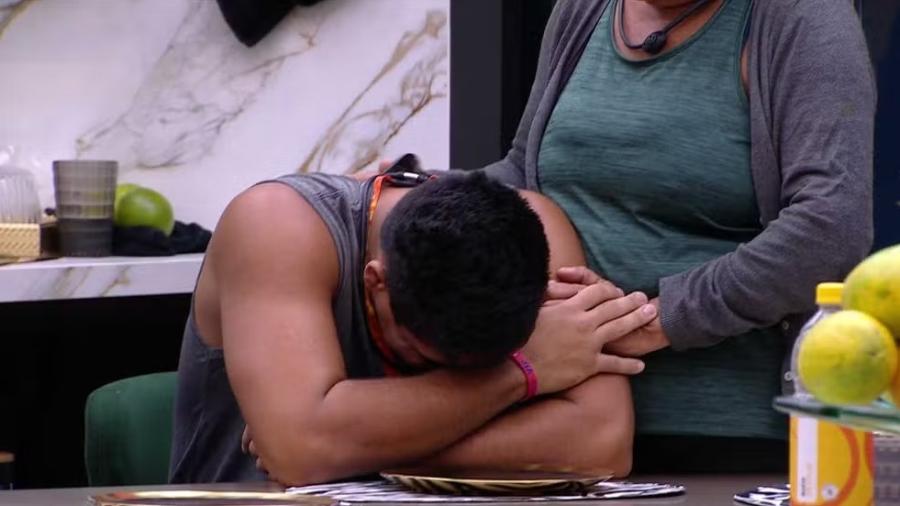 Guilherme chorou e foi consolado por Joselma no BBB 25 - Reprodução/Gshow