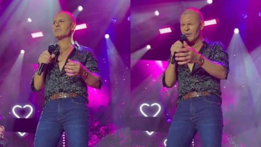 Eduardo Costa surpreende ao aparecer careca em show - Reprodução/Instagram