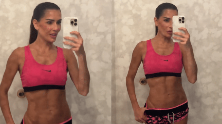 Deborah Secco deixa abdômen à mostra em dia de treino Deborah Secco deixa abdômen à mostra em dia de treino