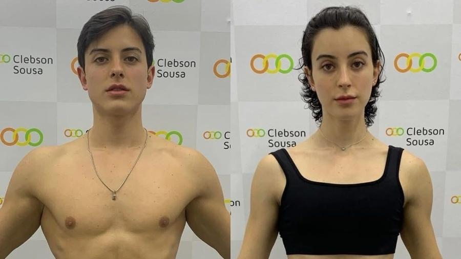 Bella Longuinho mostra antes e depois de seu corpo após transição de gênero Bella Longuinho mostra antes e depois de seu corpo após transição de gênero