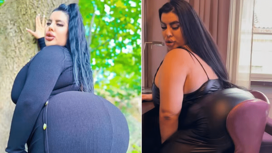 Natasha planeja glúteos com 2,5 metros Natasha planeja glúteos com 2,5 metros