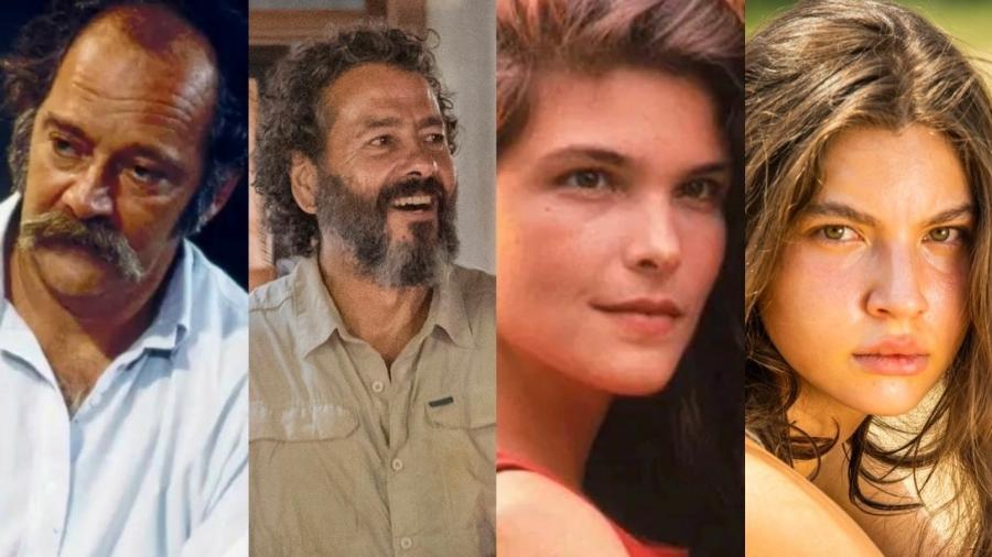 Veja os atores da segunda fase de Pantanal na Manchete em 1990 e agora na Globo em 2022 - Reprodução/Globo/João Miguel Júnior/ Fábio Rocha