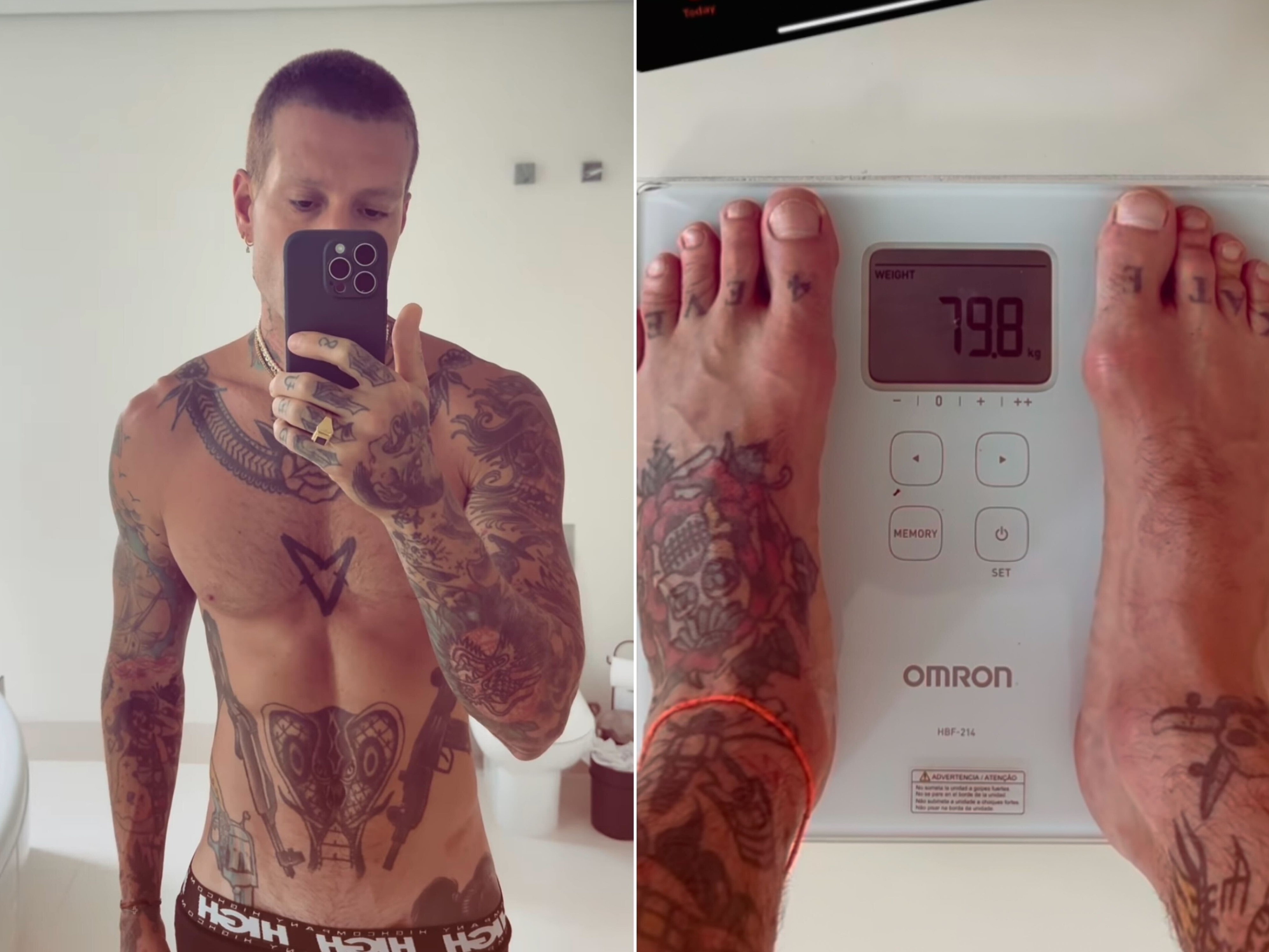 Mateus Verdelho faz jejum de 100 horas e mostra quantos quilos perdeu