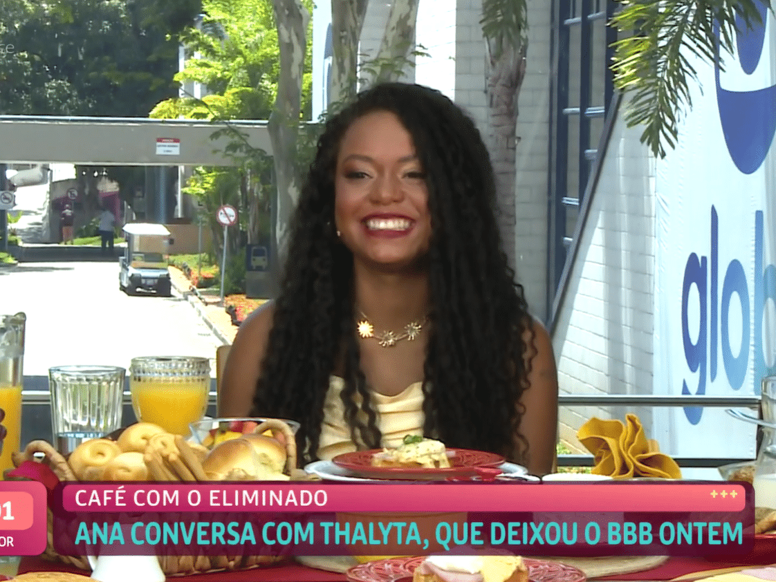 Thalyta solta palavrão ao vivo em café com Ana Maria: 'Ai, desculpa'