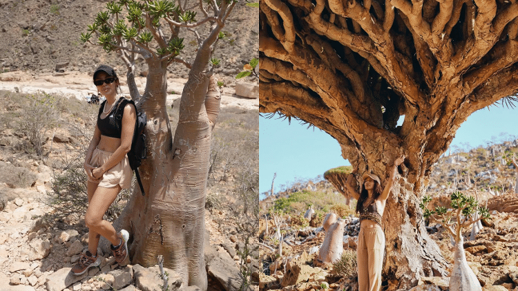 Anitta publicou registros de cenário paradisíaco.