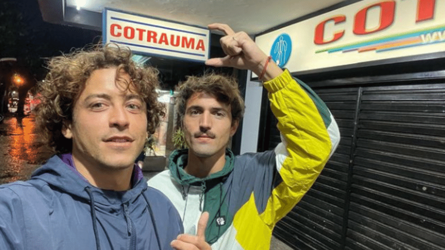 Jesuíta Barbosa e Cícero Ibeiro em foto postada no Instagram do ator - Reprodução/Instagram