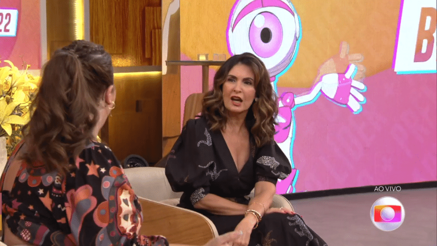 Encontro: Fátima Bernardes se assustou com brothers do "BBB 22" falando palavrão - Reprodução/TV Globo