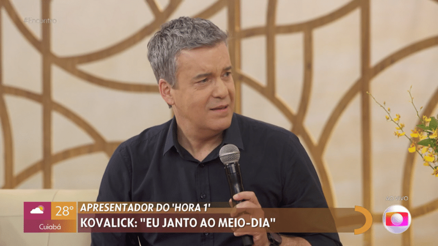 Roberto Kovalick se surpreendeu ao descobrir que se confundiu no Encontro - Reprodução/TV Globo