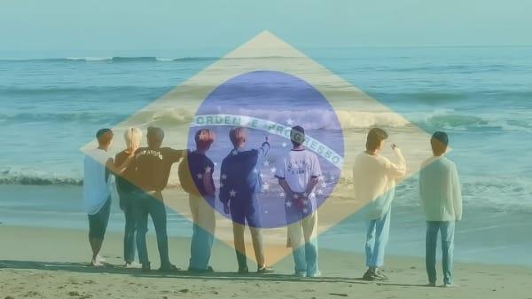 Stray Kids e praia: já virou um marco do grupo na passagem pelo país