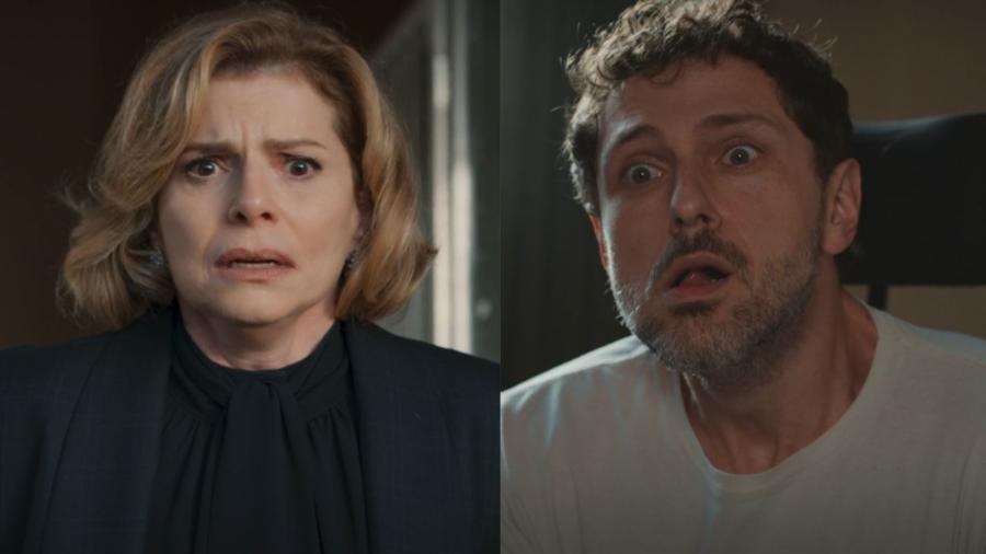 Odete (Debora Bloch) e Leonardo (Guilherme Magon) no remake de 'Vale Tudo'