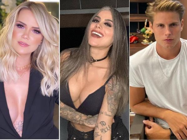 Marcela McGowan, Vanessa Mesquita e Daniel Lenhardt, bissexuais que passaram pelo BBB