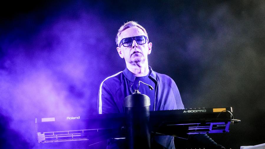 Andrew Fletcher em show do Depeche Mode - Sergione Infuso/Corbis via Getty Images