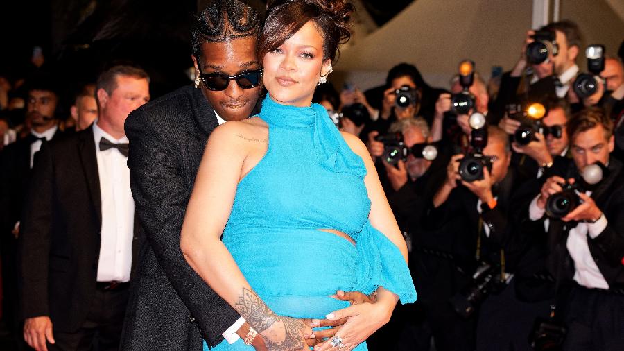 Rihanna faz aparição surpresa no Festival de Cannes ao lado de A$AP Rocky