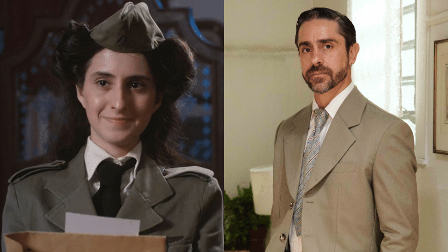 Mariana (Carol Romano) em "Além da Ilusão" e Nelson (Felipe Abib) em "Garota do Momento" - Reprodução e Manoella Mello/Globo