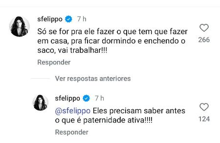 Samara Felippo rebate publicação de Lázaro Ramos sobre licença paternidade