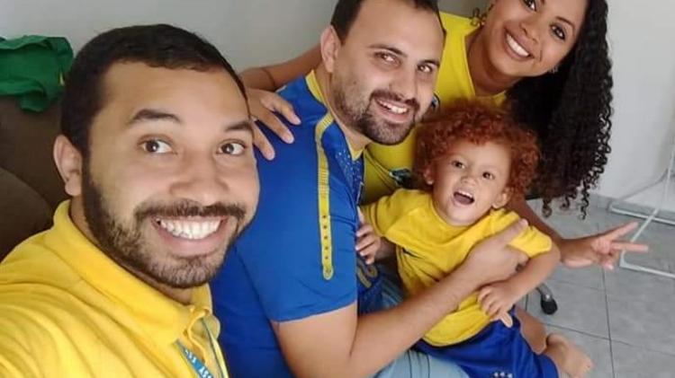 Gilberto Nogueira e a família de Gláucia - Reprodução/Instagram - Reprodução/Instagram