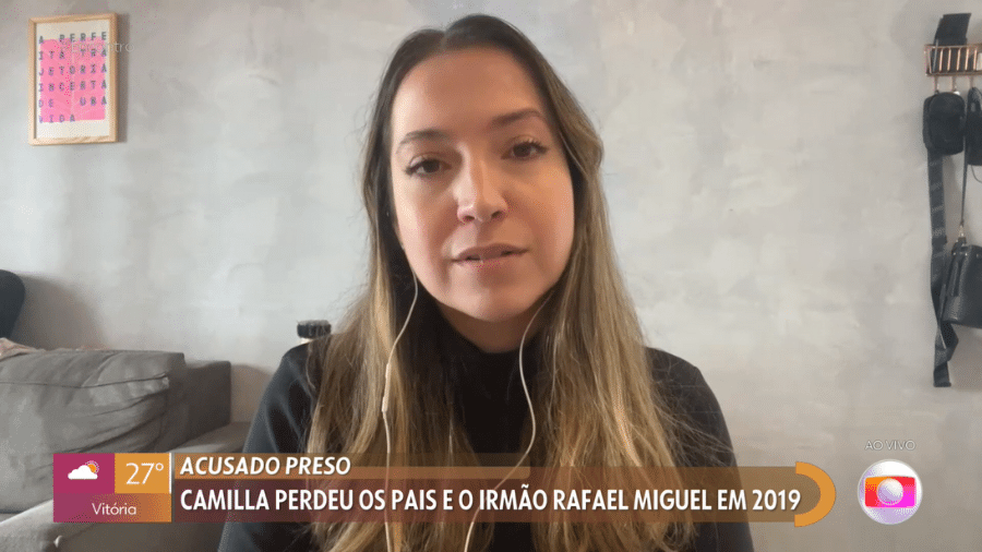 Camila, irmã de Rafael Miguel, desabafa após prisão de Paulo Cupertino - Reprodução/TV Globo