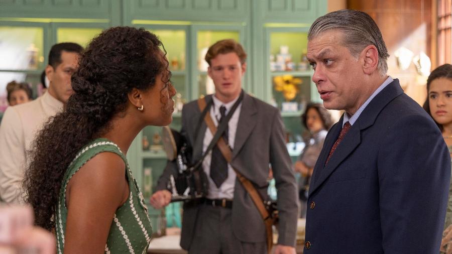 Beatriz (Duda Santos) e Juliano (Fabio Assunção) em "Garota do Momento" - Beatriz Damy/Globo