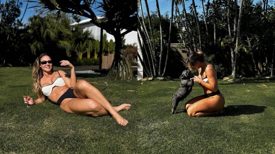 Paolla Oliveira curte dia de sol no jardim de sua mansão - Reprodução/Instagram