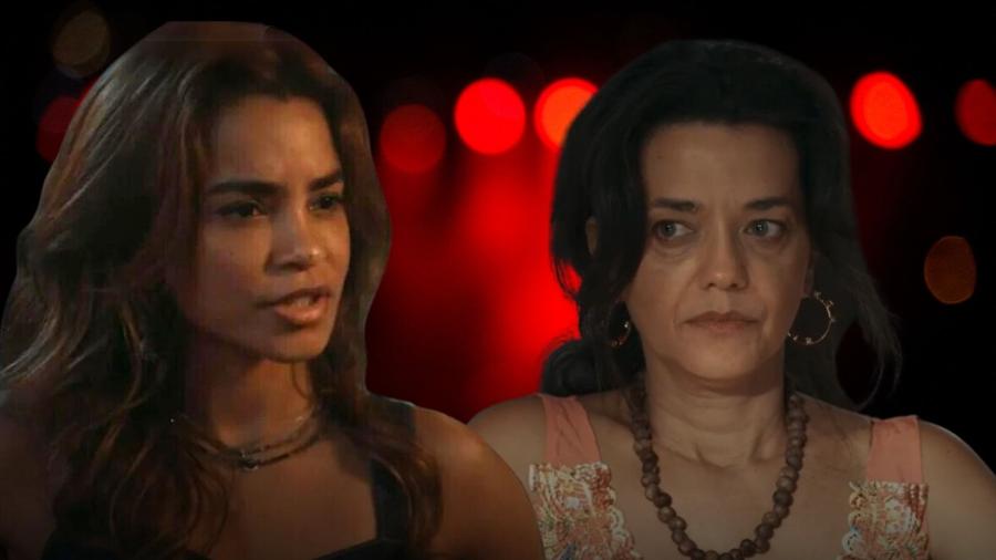 Lilith (Lucy Alves) e Morena (Ana Cecília Costa) 