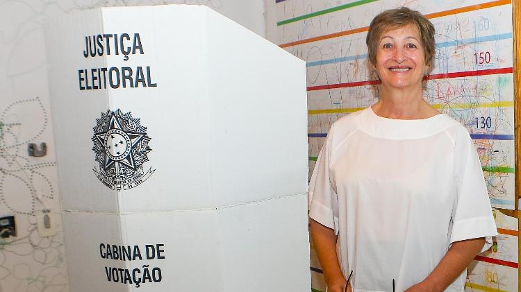 Sonia Bridi vota no Rio