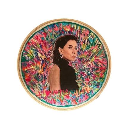 Arte com a imagem de Fernanda Torres Arte com a imagem de Fernanda Torres