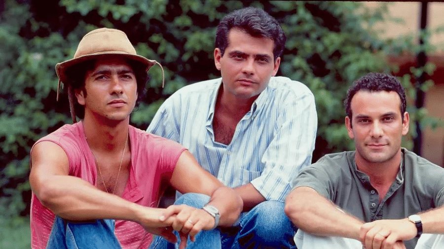 João Pedro (Marcos Palmeira), José Bento (Tarcísio Filho) e José Augusto (Marco Ricca) na 1ª versão de 'Renascer'