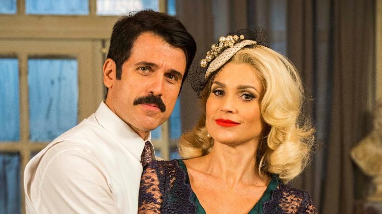 Ernesto (Eriberto Leão) e Sandra (Flávia Alessandra) em 'Êta Mundo Bom' Ernesto (Eriberto Leão) e Sandra (Flávia Alessandra) em 'Êta Mundo Bom'