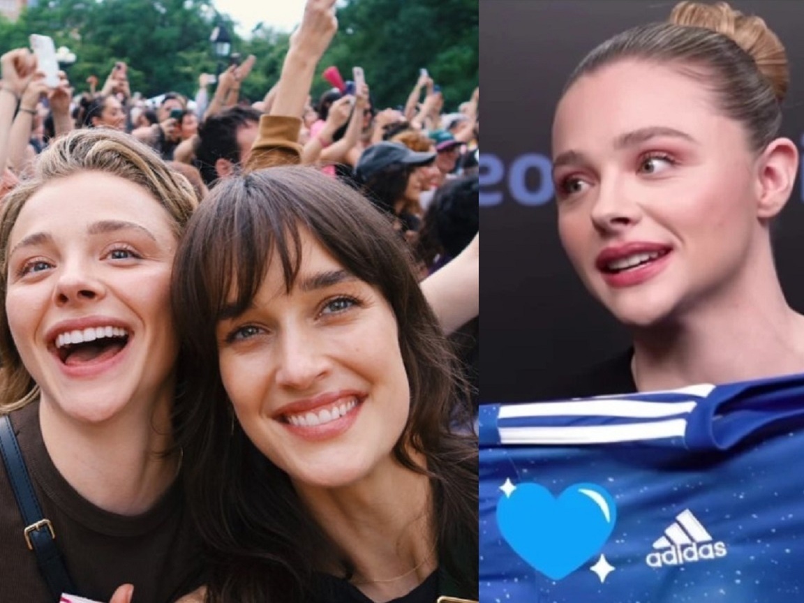 chloe grace moretz and kate harrison take selfies with fans at the