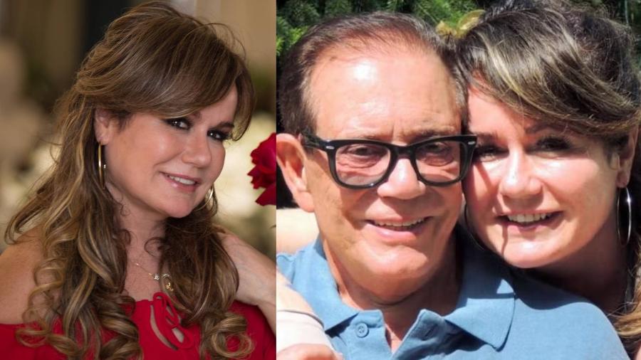 A ex-atriz Suzy Camacho e, ao lado, ela com Farid Curi A ex-atriz Suzy Camacho e, ao lado, ela com Farid Curi