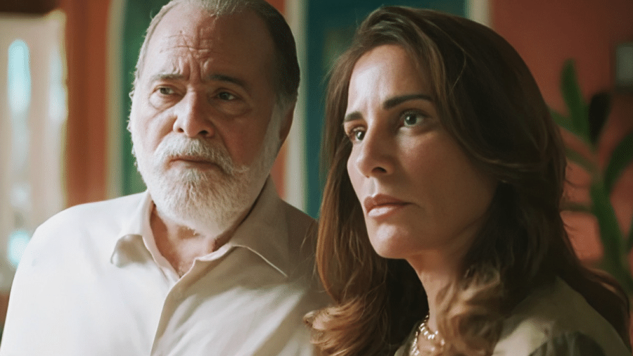 Antônio (Tony Ramos) e Irene (Gloria Pires) em 'Terra e Paixão'