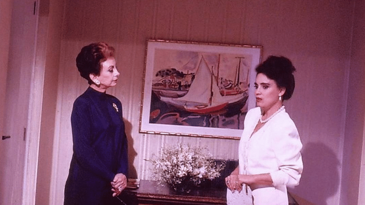Odete Roitman (Beatriz Segall) e Raquel (Regina Duarte) em 'Vale Tudo'