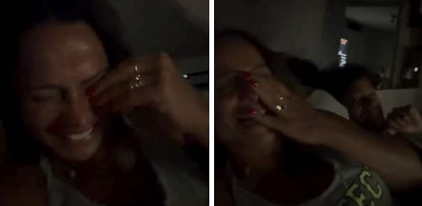 Cover image for Vivi Araujo chora de rir de luta entre Davi Brito e Bambam: 'Que diversão'