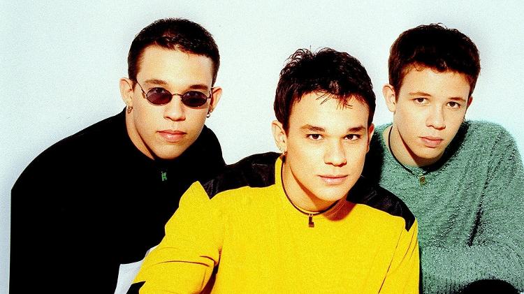 Kiko, Leandro e Bruno, integrantes do KLB; banda fez sucesso nos anos 2000